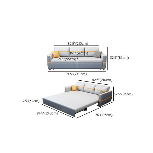 Divano convertibili convertibili imbottiti divano per dormiente in vetrina con archiviazione