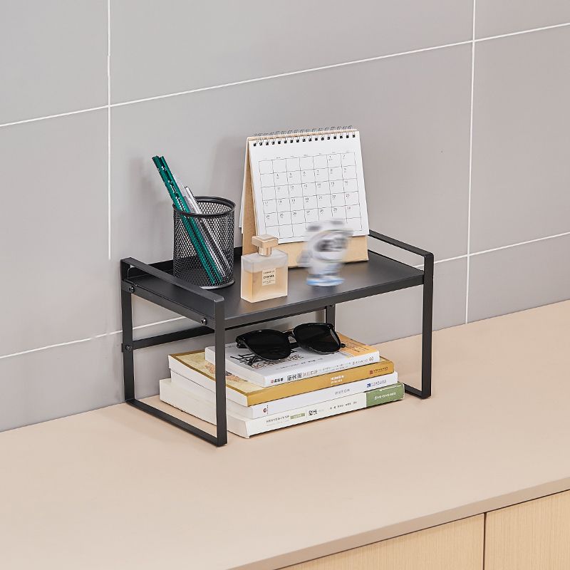 Estantería moderna de metal, estantería geométrica para cualquier habitación, 8.5 "W