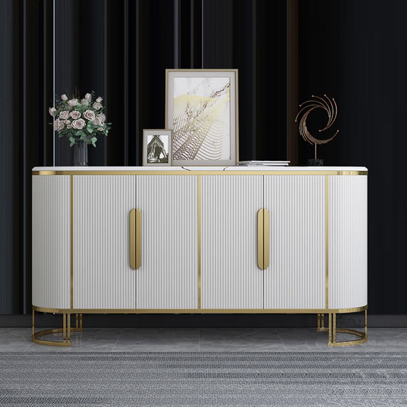 Glam Stone Stone Bodeboard buffet 33.4 "H Sala da pranzo a 4 porte Server