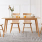 Contemporary Dining Table Oak Solid Wood Table with 4 Legs for Kitchen Dinner Dining Room Clearhalo ' dining_table' 'Dining Tables & Seating' 'Dining Tables' 'furn' 'furn_dining_table' 'Furniture' 'furniture_dining_table' 'Kitchen & Dining Furniture' 'kitchen&dining_furn' 'kitchen' 'kitchen_dining_table' 1200x1200_39251ae4-46fe-48a0-a983-a9a8b26024ba