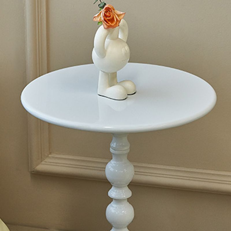 Round Top Pedestal Side Table Contemporary Metal Side End Table Clearhalo 'Coffee & Accent Tables' 'End & Side Tables' 'end_side_tables' 'furn' 'furn_end_side_tables' 'Furniture' 'Living Room Furniture' 1200x1200_3925ece5-d12c-4198-8ccb-35554f676108