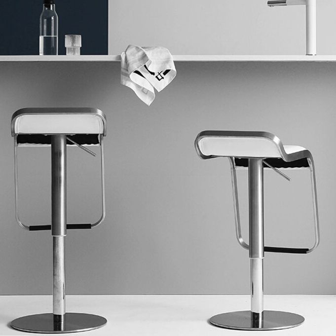 Faux Leather Indoor Counter Chair Contemporary Metal Legs Bar Stools Clearhalo 'Bar Furniture' 'Bar Stools' 'bar_stools' 'furn' 'furn_bar_stools' 'Furniture' 'Kitchen & Dining Furniture' 1200x1200_3926a0d8-a1ff-448c-833c-3db7b73b7cfe