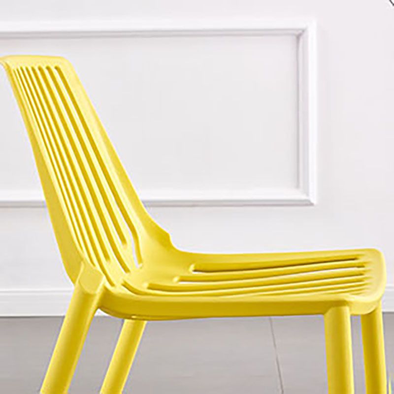 Modern Chairs Dining Stackable Armless Chairs with Plastic Legs for Kitchen Clearhalo 'Dining Chairs' 'Dining Tables & Seating' 'dining_chair' 'furn' 'furn_dining_chair' 'Furniture' 'furniture_dining_chair' 'Kitchen & Dining Furniture' 1200x1200_3926e5d1-19ff-4ae8-a43c-c6c634ddf285