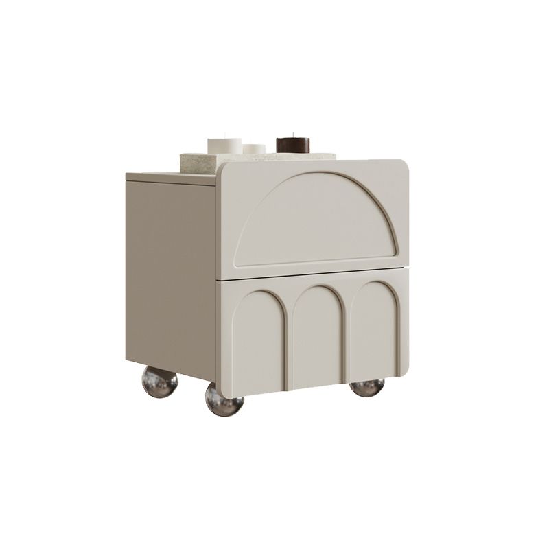 2 laden accenttafel nachtkastje antiek afwerking bed nachtkastje