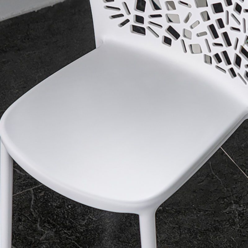 Scandinavian Open Back Dining Side Chair Plastic Dining Armless Chair Clearhalo ' kitchen&dining_furn' 'Dining Chairs' 'Dining Tables & Seating' 'dining_chair' 'furn' 'furn_dining_chair' 'Furniture' 'furniture_dining_chair' 'Kitchen & Dining Furniture' 'kitchen' 1200x1200_392950c0-d930-472e-a021-fe53496a9518