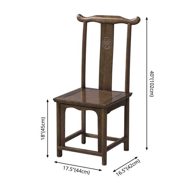 Traditional Style Solid Wood Side Chair Matte Finish Slat Back Dining Chair Clearhalo ' kitchen&dining_furn' 'Dining Chairs' 'Dining Tables & Seating' 'dining_chair' 'furn' 'furn_dining_chair' 'Furniture' 'furniture_dining_chair' 'Kitchen & Dining Furniture' 'kitchen' 1200x1200_392a6976-6d5e-48e4-8882-bdf689adc096