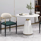 Metalen traditionele luxe ronde tafel voor eetkamer Stenen tafel met voetstuk