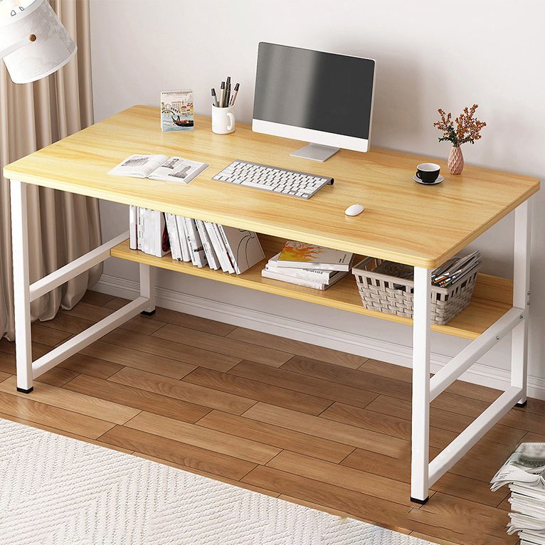 Industrial Style Home Office Desk Wooden Rectangular Writing Desk Clearhalo 'furn' 'furn_office_desk' 'Furniture' 'furniture_office_desk' 'Office Desks' 'Office Furniture' 'office_desk' 1200x1200_392c5781-45bd-4776-b66d-26ad4962a18d