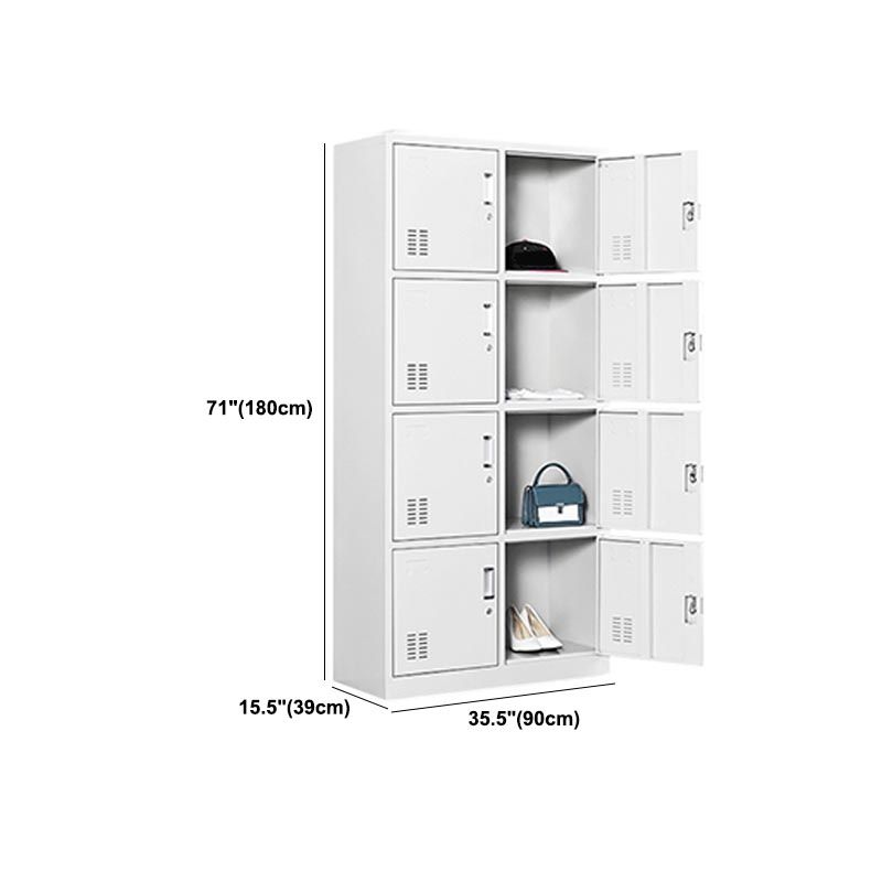 Grey Wardrobe Armoire Metal Contemporary Wardrobe Cabinet for Home