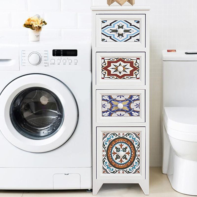 Rentage de rangement traditionnel commode de rangement en bois vertical avec tiroirs