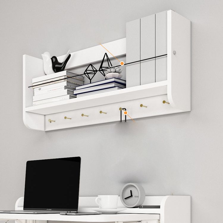 Bibliothèque murale à dos fermé contemporain pour le bureau à domicile