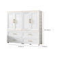 Contemporary White Storage Cabinet Bedroom Plastic Cabinet with Drawers Clearhalo 'Armoires & Wardrobes' 'armoires_wardrobes' 'Bedroom Furniture' 'furn' 'furn_armoires_wardrobes' 'Furniture' 1200x1200_392f90aa-190a-4936-b622-19a1ca83c464