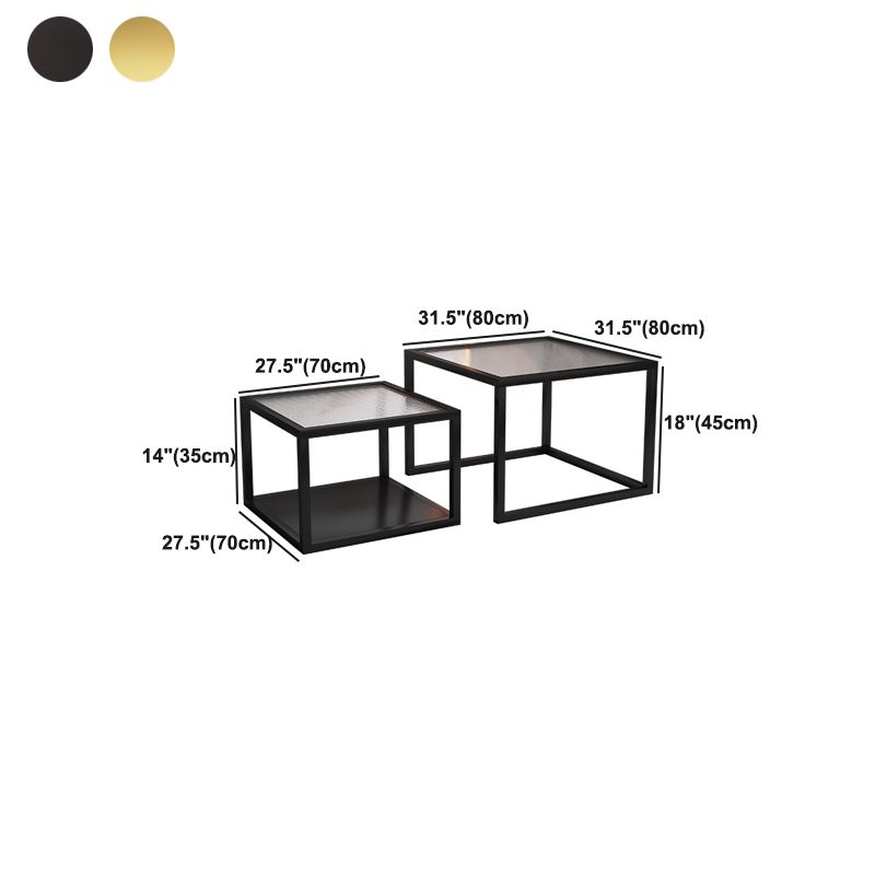 Minimalist Glass Top Coffee Table Round Open Shelf Cocktail Table Clearhalo 'Coffee & Accent Tables' 'Coffee Tables' 'coffee_tables' 'furn' 'furn_coffee_tables' 'Furniture' 'Living Room Furniture' 1200x1200_3930c85b-e4f6-4514-a8e9-ce75082ef29a