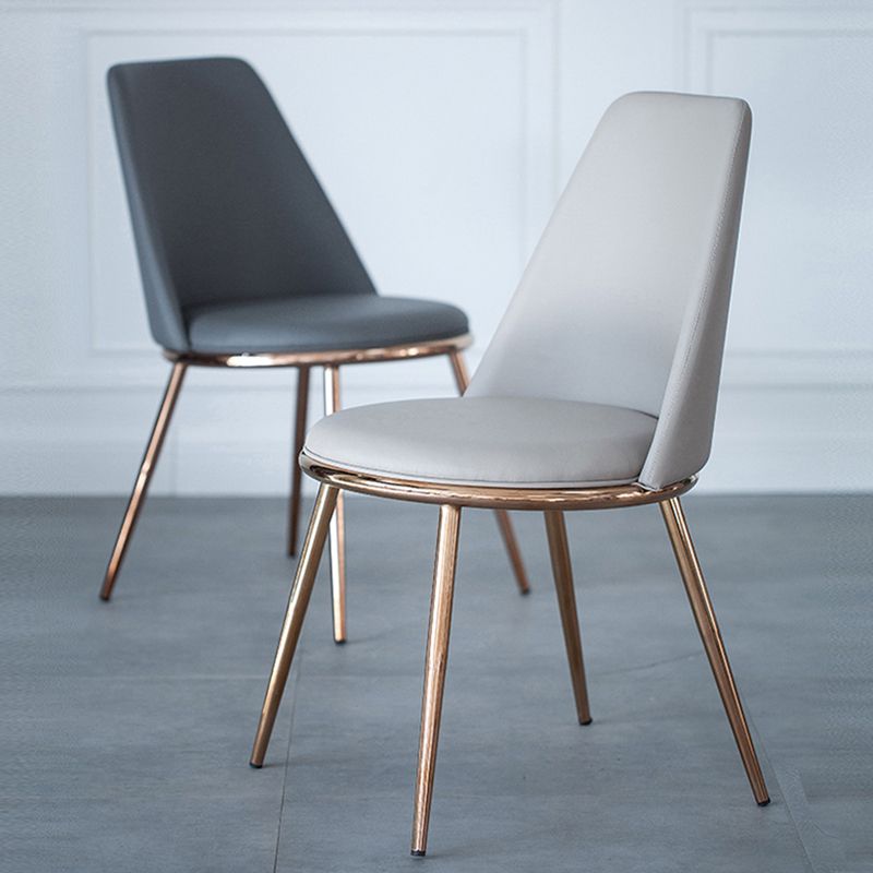 Glam Style Side Chair Parsons Indoor Dining Chair with Gold Legs Clearhalo 'Dining Chairs' 'Dining Tables & Seating' 'dining_chair' 'furn' 'furn_dining_chair' 'Furniture' 'furniture_dining_chair' 'Kitchen & Dining Furniture' 1200x1200_39321eb0-1164-434e-b366-d1e65b077e8a