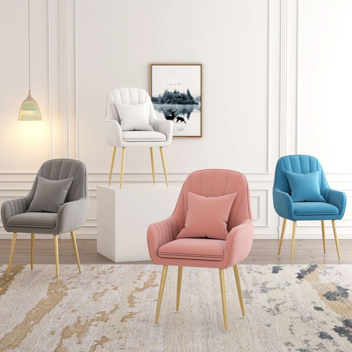 Metal Contemporary Home Side Chair Parsons Chair 18'' Wide Chair for Kitchen Clearhalo ' kitchen&dining_furn' 'Dining Chairs' 'Dining Tables & Seating' 'dining_chair' 'Furniture' 'furniture_dining_chair' 'Kitchen & Dining Furniture' 'kitchen' 1200x1200_3932bad6-5e98-492d-a4b3-d4f3ad411d8e