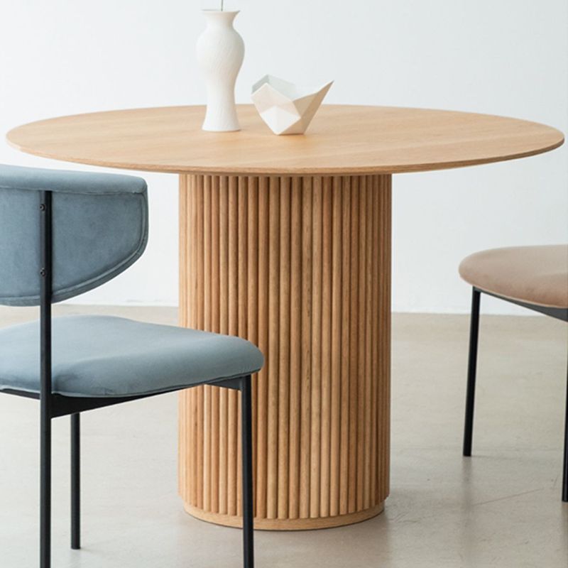 Table à manger ronde en bois massif de Style moderne, pour la cuisine, meubles de maison