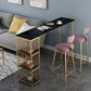 Rectangle Top Counter Table Glam Style 42-inch Height Table for Dining Room Clearhalo 'Bar Furniture' 'Bar Tables' 'bar_tables' 'furn' 'furn_bar_tables' 'Furniture' 'furniture_bar_tables' 'Kitchen & Dining Furniture' 1200x1200_39353171-1cab-498b-aecd-46fcdf5d5033
