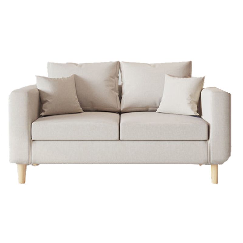 Cuscini moderni standard a braccio quadrato soggiorno divano stazionario di lino