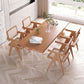 1/2/5 Pieces Rectangle Dining Set Modern Solid Wood Dining Table with Chairs