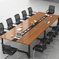 Mesa de reuniones de la oficina rectángulo escritorio de escritura de madera de estilo moderno