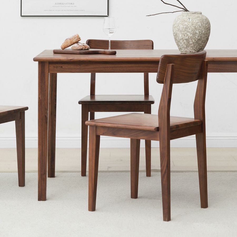 Eetkamer armloze eetkamerstoel huis open rug eetkamerstoel