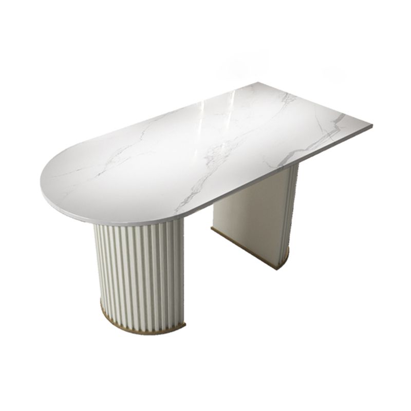 Traditional Luxury Dining Table Oval Double Pedestal Home Furniture for Indoor Clearhalo 'Dining Tables & Seating' 'Dining Tables' 'dining_table' 'furn' 'furn_dining_table' 'Furniture' 'furniture_dining_table' 'Kitchen & Dining Furniture' 'kitchen' 'kitchen_dining_table' 1200x1200_393ba10b-6df0-46d2-a474-6a088867c2f1