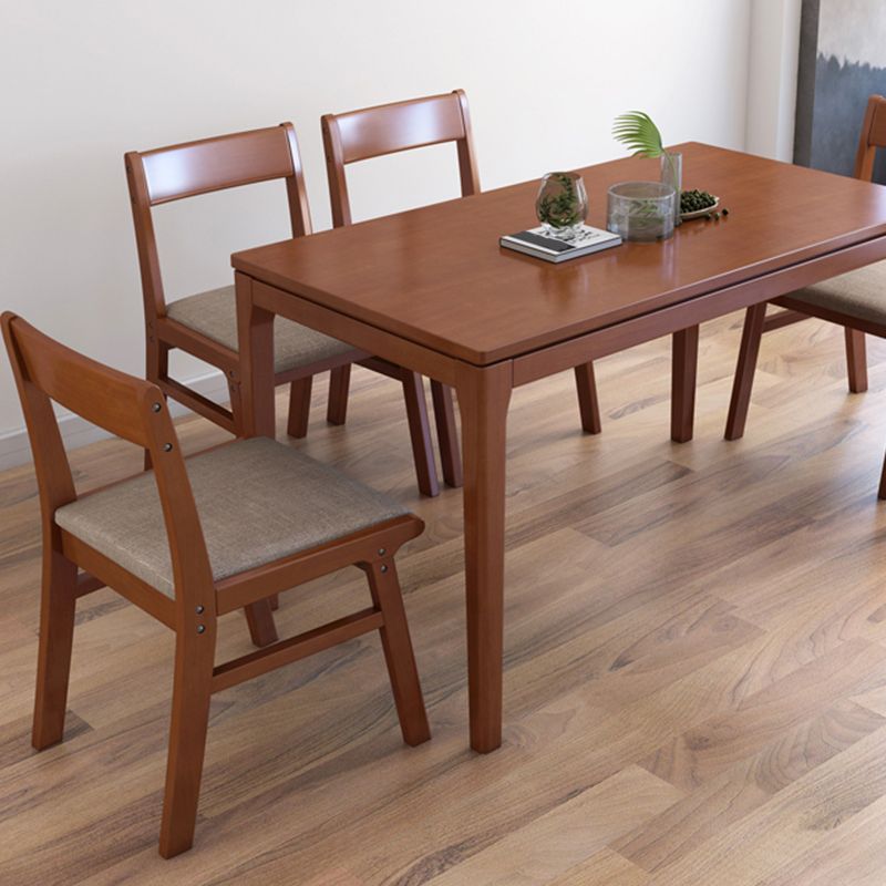 Rubberwood Armless Dining Chair Open Back Upholstered Single Dining Side Chair Clearhalo ' kitchen&dining_furn' 'Dining Chairs' 'Dining Tables & Seating' 'dining_chair' 'furn' 'furn_dining_chair' 'Furniture' 'furniture_dining_chair' 'Kitchen & Dining Furniture' 'kitchen' 1200x1200_393e6db0-488e-4fe9-8753-1c36d16257f7
