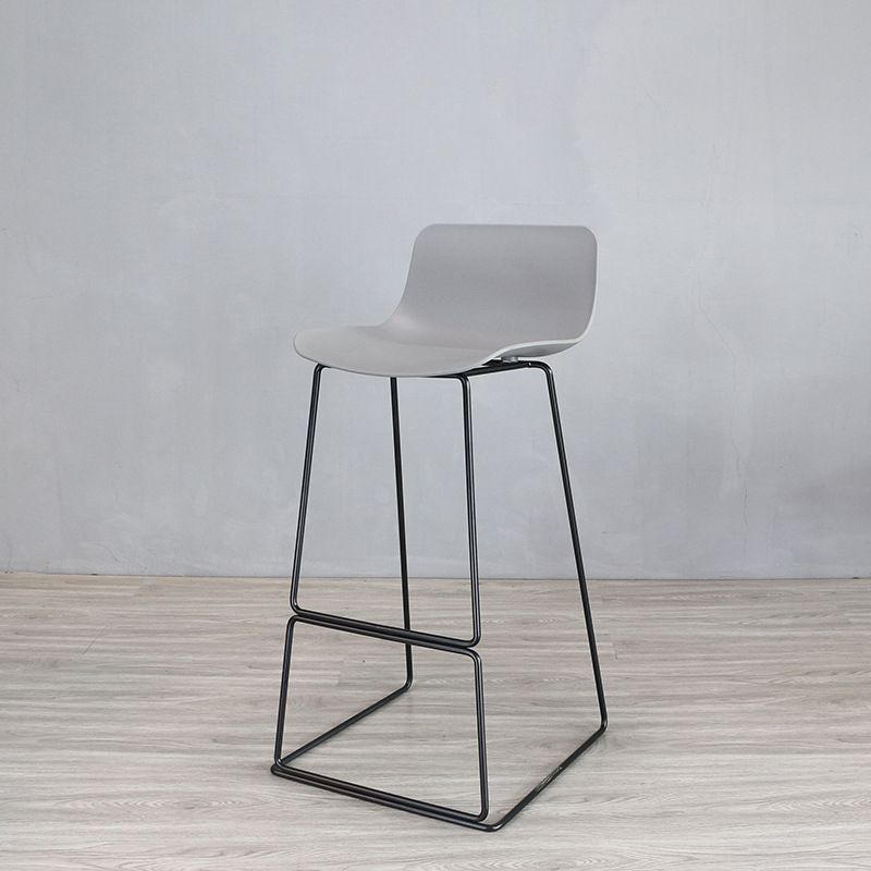 Industrial Style Barstool Metal and Plastic Bar Stool for Dinning Room Clearhalo 'Bar Furniture' 'Bar Stools' 'bar_stools' 'furn' 'furn_bar_stools' 'furniture_bar_stools' 'Kitchen & Dining Furniture' 'kitchen&dining_furn' 'kitchen' 'kitchen_furn' Furniture' 1200x1200_39403b7b-dea5-4824-90ee-5f8bd4233ff1