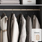 Contemporary Style Wood Wardrobe Gray Colour 1-Drawer Wardrobe Closet for Home Clearhalo 'Armoires & Wardrobes' 'armoires_wardrobes' 'Bedroom Furniture' 'furn' 'furn_armoires_wardrobes' 'Furniture' 1200x1200_39407ed4-07f1-487d-9bc5-a5d6208d7c91
