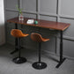 Industrial Style Wood Top Counter Table Liftable Bar Table for Coffee Shop Clearhalo 'Bar Furniture' 'Bar Tables' 'bar_tables' 'furn' 'furn_bar_tables' 'Furniture' 'furniture_bar_tables' 'Kitchen & Dining Furniture' 1200x1200_3940e99d-d314-49f7-9092-336595c98ecf