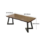 Modern Brown Top Office Desk Solid Wood Writing Desk for Home Clearhalo 'furn' 'furn_office_desk' 'Furniture' 'Office Desks' 'Office Furniture' 'office_desk' 1200x1200_39411a07-e57f-4591-8268-5d1722e71e4b