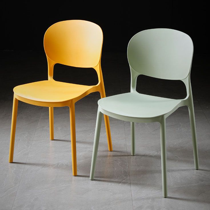 Scandinavian Plastic Conference Room Side Chair Matte Finish Open Back Dining Chair Clearhalo ' kitchen&dining_furn' 'Dining Chairs' 'Dining Tables & Seating' 'dining_chair' 'furn' 'furn_dining_chair' 'Furniture' 'furniture_dining_chair' 'Kitchen & Dining Furniture' 'kitchen' 1200x1200_39421261-83e4-4c51-b9dd-91bf9ae0d229