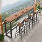 Wood Bar Dining Table Traditional Luxury Rectangle Bar Table with Trestle Base Clearhalo 'Bar Furniture' 'Bar Tables' 'bar_tables' 'furn' 'furn_bar_tables' 'Furniture' 'furniture_bar_tables' 'Kitchen & Dining Furniture' 1200x1200_3942e311-9ff2-4aa0-bc56-f2bbbc80e0e2