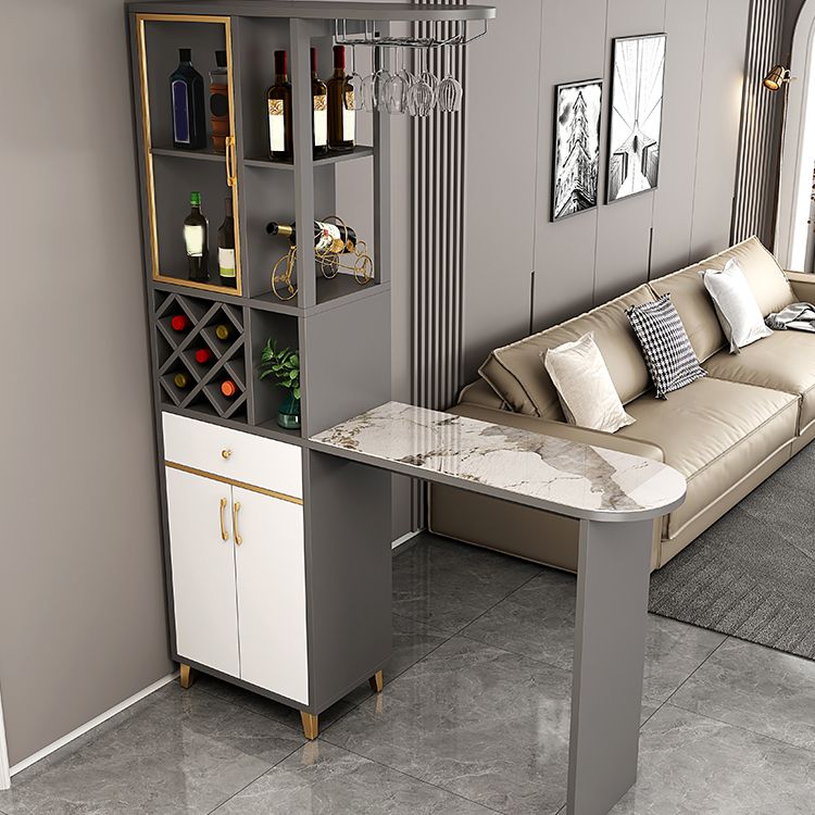 Modern Style Bar Table Stone Bar Table with Storage for Living Room Clearhalo 'Bar Furniture' 'Bar Tables' 'bar_tables' 'furn' 'furn_bar_tables' 'Furniture' 'Kitchen & Dining Furniture' 1200x1200_394470c6-8cfc-4561-89dd-92d24a108ef0