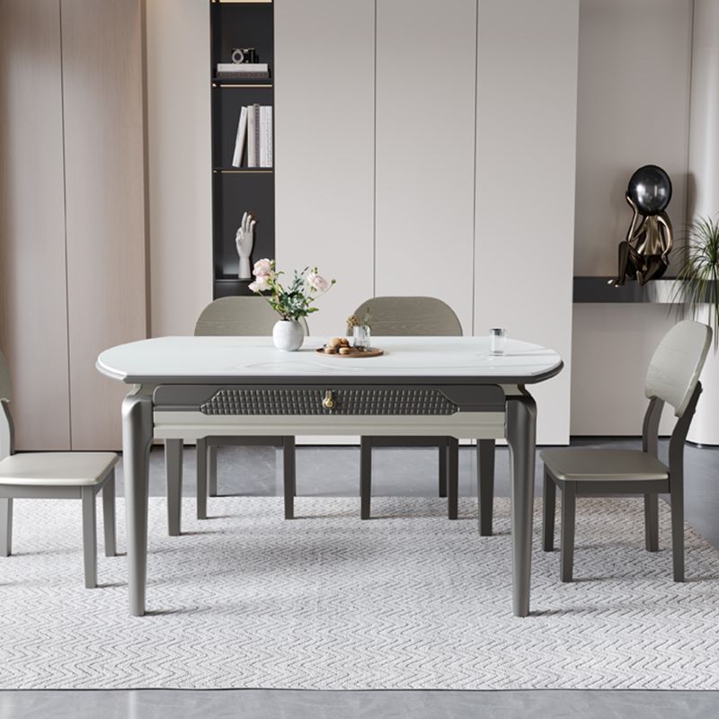 5/7/9/11 Pieces Modern Round Sintered Stone Dining Set for Home Clearhalo 'Dining Room Sets' 'Dining Tables & Seating' 'dining_room_set' 'furn' 'furn_dining_room_set' 'Furniture' 'Kitchen & Dining Furniture' 1200x1200_39472135-ab89-4e48-bfe0-4937e7aa1405
