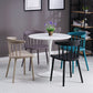 Sillas sin brazo de silla de comedor de estilo contemporáneo con patas de plástico para el hogar