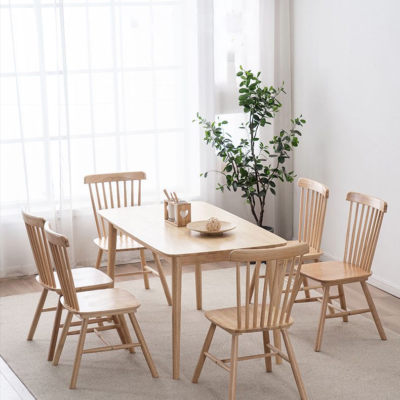 Minimalist Style Solid Wood Dining Room Set with Traditional Height Table and 4 Legs Base Clearhalo 'Dining Room Sets' 'Dining Tables & Seating' 'dining_room_set' 'furn' 'furn_dining_room_set' 'Furniture' 'furniture_dining_room_set' 'Kitchen & Dining Furniture' 'kitchen&dining_furn' 'kitchen' 1200x1200_394806ec-aa81-4e91-8d42-129dbaefc875