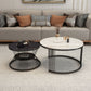 Round Nesting Coffee Table Minimalist Coffee Table for Living Room Clearhalo 'Coffee & Accent Tables' 'Coffee Tables' 'coffee_tables' 'furn' 'furn_coffee_tables' 'Furniture' 'Living Room Furniture' 1200x1200_394a0b17-9c9d-410b-beae-de8d300b5479
