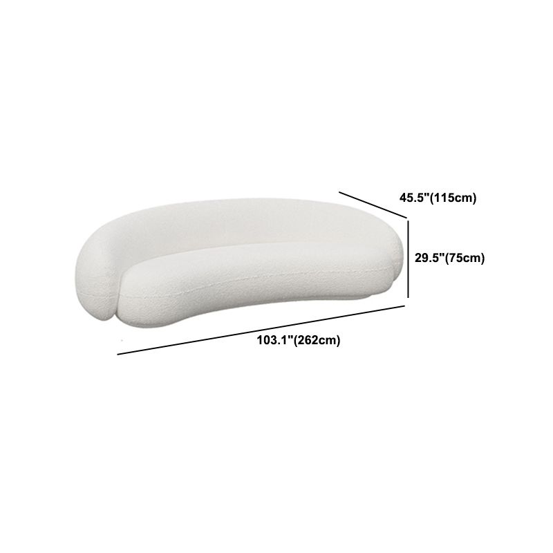 Sofá con brazo inclinado contemporáneo Sofá con respaldo apretado para sala de estar