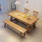 Industrial Style Dinette Table Rectangle Solid Wood Dinner Table in Brown Clearhalo 'Dining Tables & Seating' 'Dining Tables' 'dining_table' 'furn' 'furn_dining_table' 'Furniture' 'Kitchen & Dining Furniture' 1200x1200_394ce88b-dcdc-45f0-a86e-fdc332d3fff2