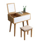 Solid Wood Dressing Table Mirror Make-up Vanity with 1 Drawer