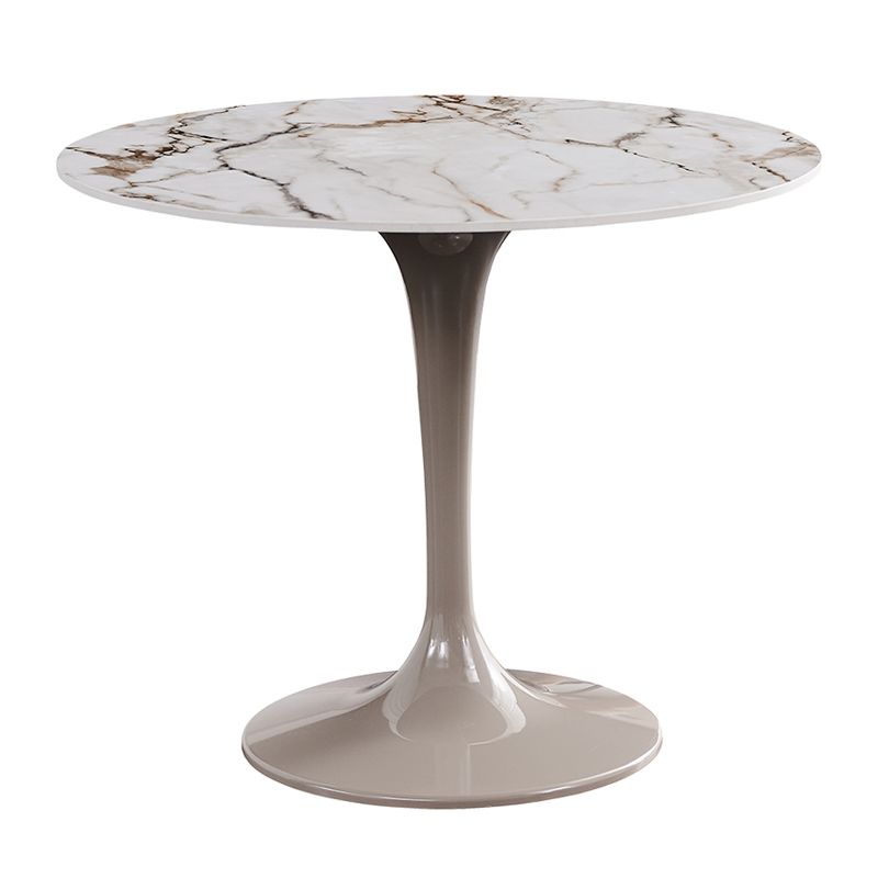 Ensemble de restauration ronde avec des chaises arrière solides 1/2/3 PCS PCES TOP DINETTE POUR CUISINE