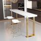 Dining Room Rectangle Wood Top Counter Table Gold Legs Glam Style Bar Table Clearhalo 'Bar Furniture' 'Bar Tables' 'bar_tables' 'furn' 'furn_bar_tables' 'Furniture' 'furniture_bar_tables' 'Kitchen & Dining Furniture' 'kitchen&dining_furn' 'kitchen' 1200x1200_39517008-9b45-4846-921c-2de78f268054