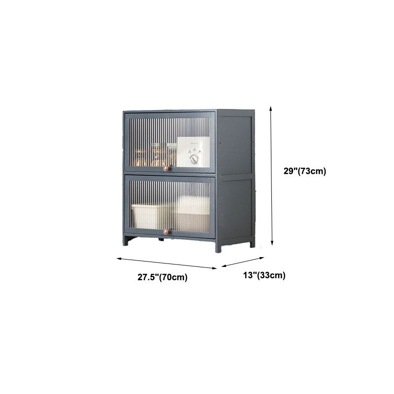 Sideboard in legno ingegnerizzato per porte della scheda laterale grigia per sala da pranzo