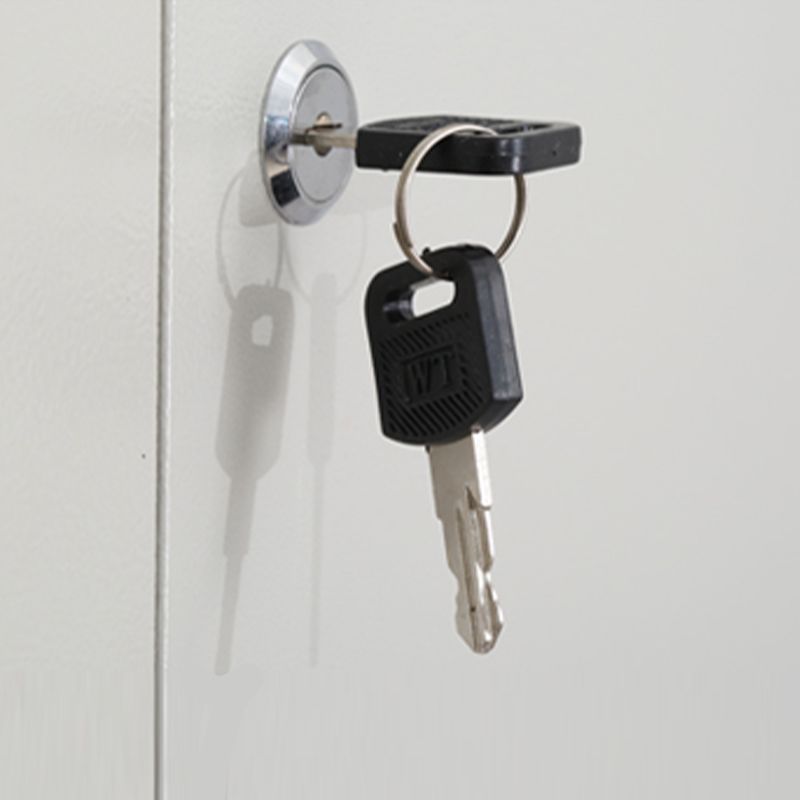 Armadio del guardaroba in acciaio grigio armadio a card a cerniera contemporanea