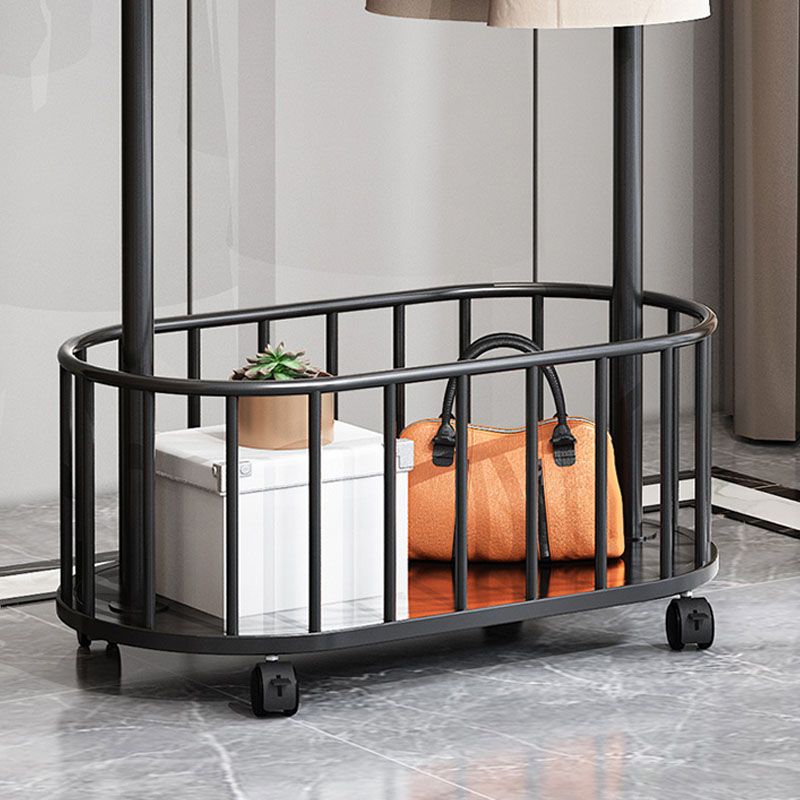 Glam Hall Stand Metal Shelving Hooks Included Free Standing Entry Hall Tree Clearhalo 'Entry & Mudroom Furniture' 'furn' 'furn_hall_tree_coat_racks' 'Furniture' 'Hall Trees & Coat Racks' 'hall_tree_coat_racks' 1200x1200_39556253-b9fc-4d34-82ef-8c19a2930025