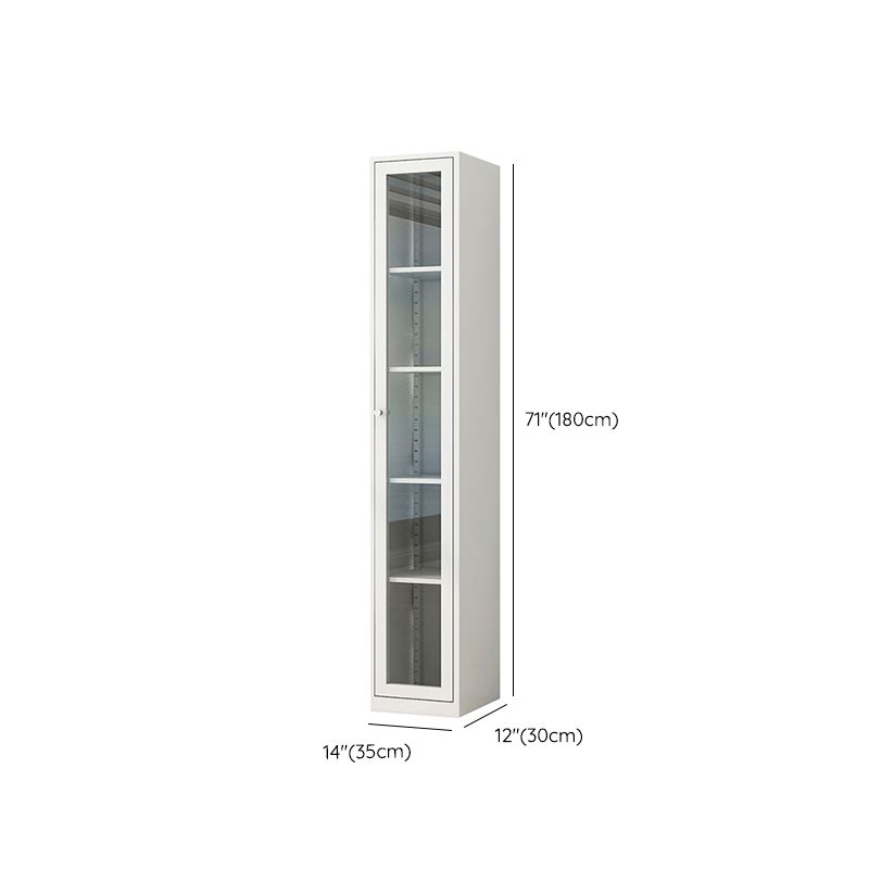 Modern Closed Back Vertical Bookshelf Metal Bookcase for Office Clearhalo 'Bookcases' 'furn' 'furn_bookcases' 'Furniture' 'Office Furniture' 1200x1200_3956db68-a0ac-4891-a4ff-3d2ba785230d