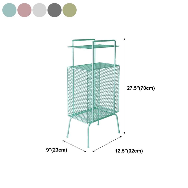 27.5 "H Bibliothèque de style contemporain Metal Open Back Bookshelf pour la maison