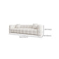 Tuxedo Arm Sofa Sewn Pillow Back Modern Seating in White for Apartment