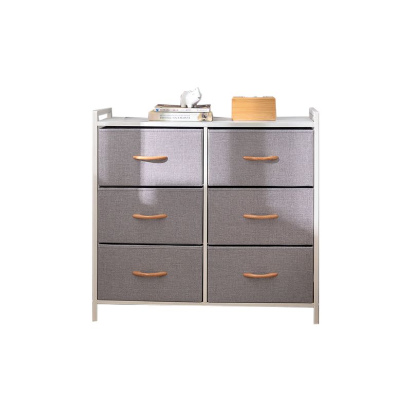 Contemporary Chest Fabric Bins Dresser with Drawers for Home/Office Clearhalo 'Bedroom Furniture' 'Dressers & Chests' 'dressers_chests' 'furn' 'furn_dressers_chests' 'Furniture' 1200x1200_395b871b-af12-4408-bfbe-52f649bd4146